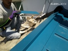 棟の仕舞い、棟板金取付