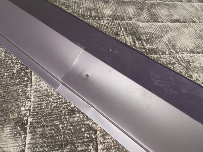 棟板金取付 脳天打ち