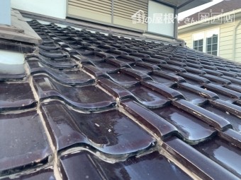 神戸市西区 雨漏り調査 瓦のラバーロック