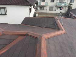 屋根、塗装前の様子