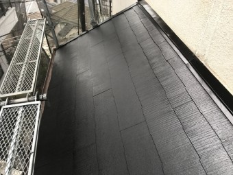 屋根塗装工事 下屋根施工後