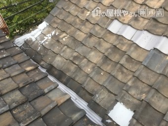 神戸市 補修が行われている瓦屋根調査