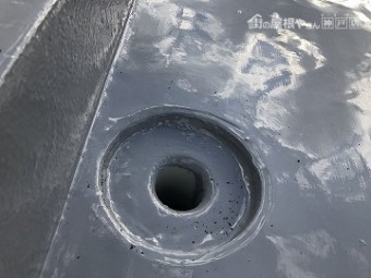 ウレタン防水工事改修用ドレンの様子