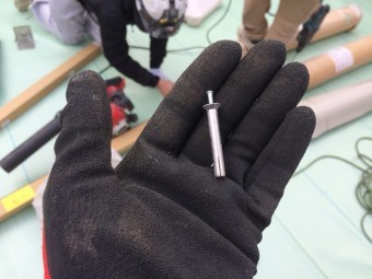 雨漏り防水工事時のアンカー