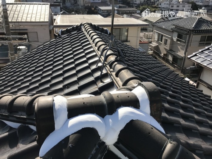 神戸市北区 屋根葺き替え 着工