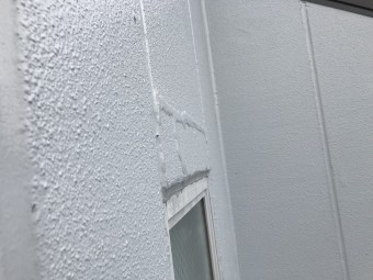 外壁補修跡