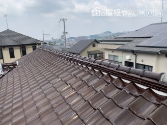 神戸市北区 地瓦のズレ