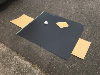 ガルバリウム鋼板板金加工前