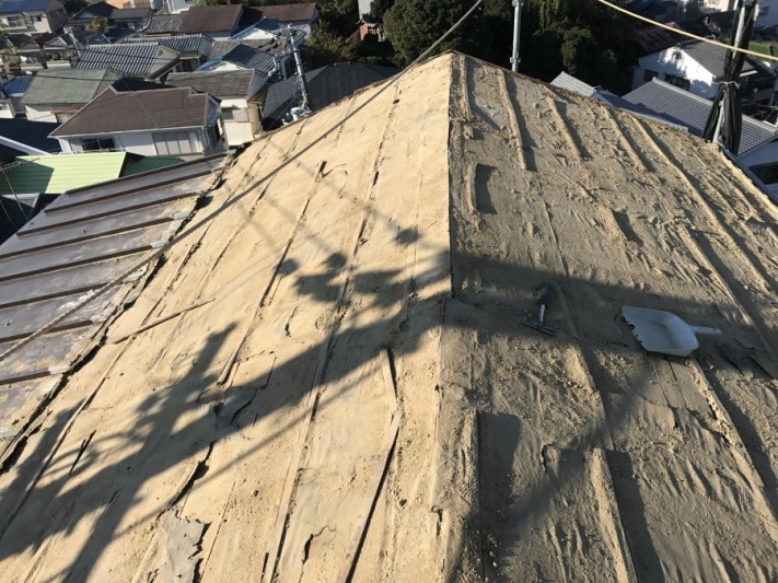 屋根下地の状態