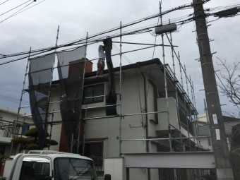 足場架け払い工事