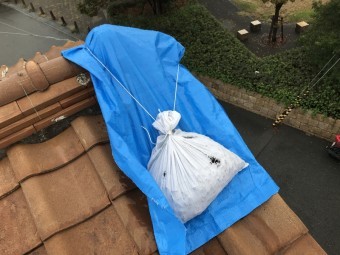 リフォーム前の袖瓦