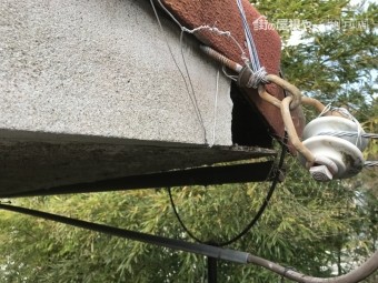 お客様が行った養生を外します。