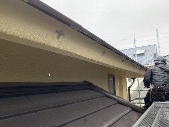 雨樋の脱落 既存雨樋の撤去