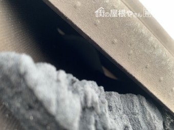 棟の面戸シーラーがなくなっています。