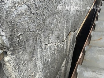 西宮市 台風被害 構造クラック