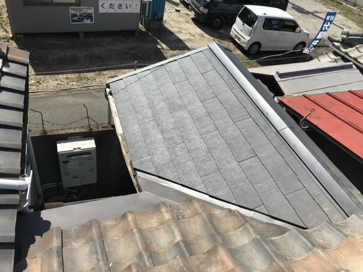 谷廻り瓦調整完了