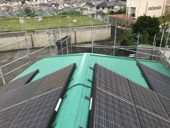 太陽光パネル復旧して完了!