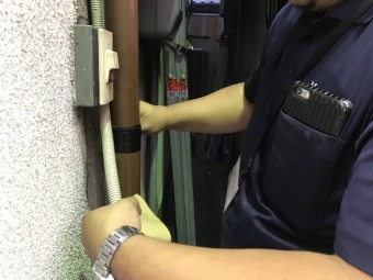ブチルテープで巻きます!