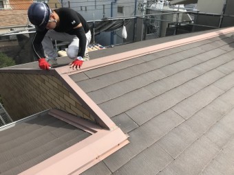 棟板金撤去開始