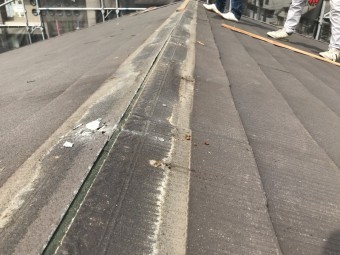棟板金撤去完了