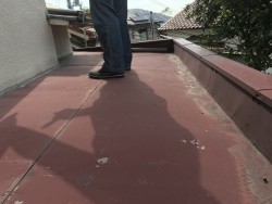 板金屋根ビフォー