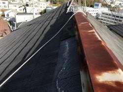 屋根塗装工事 大屋根施工前