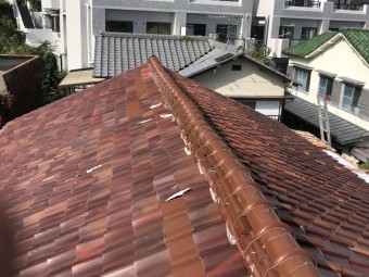 漆喰剥がれ