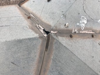 板金コーキング劣化