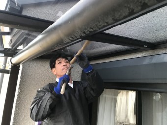 ベランダテラス工事施工