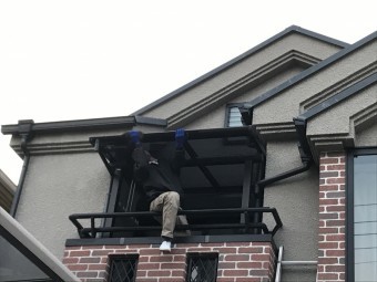 ベランダテラス工事施工
