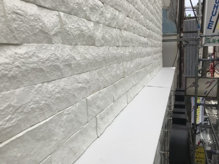 庇板金カバー工事完成!