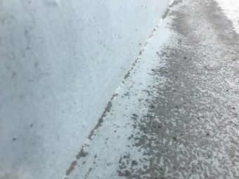 雨漏り現調 マンション屋上谷部分の調査