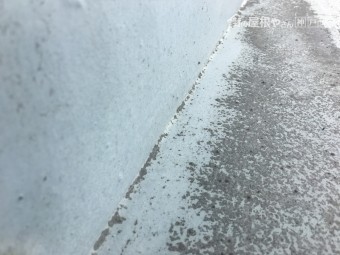 雨漏り現調 マンション屋上谷部分の調査