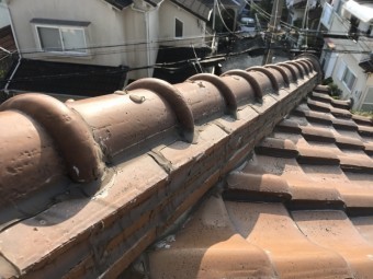 瓦屋根点検