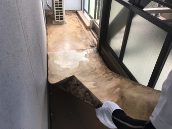 長尺シート塩ビシート撤去