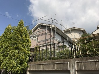 足場架け工事