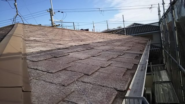 屋根塗装前　洗浄後