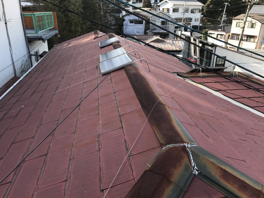 神戸市長田区　スレート屋根の点検！屋根の傷みを部分ごとにご紹介