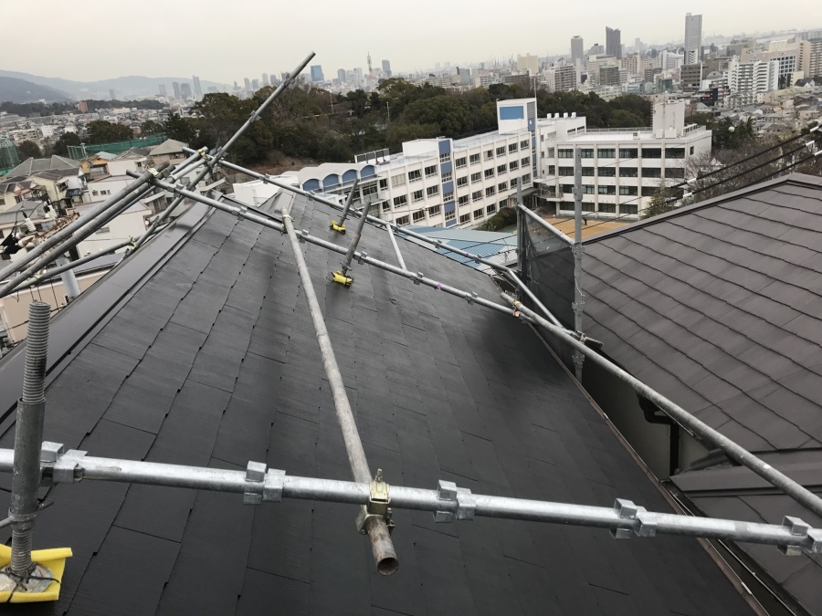 コロニアル屋根メンテナンス コロニアル塗装完了