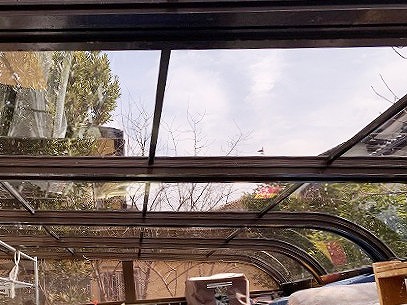 屋根修理後のサンルーム