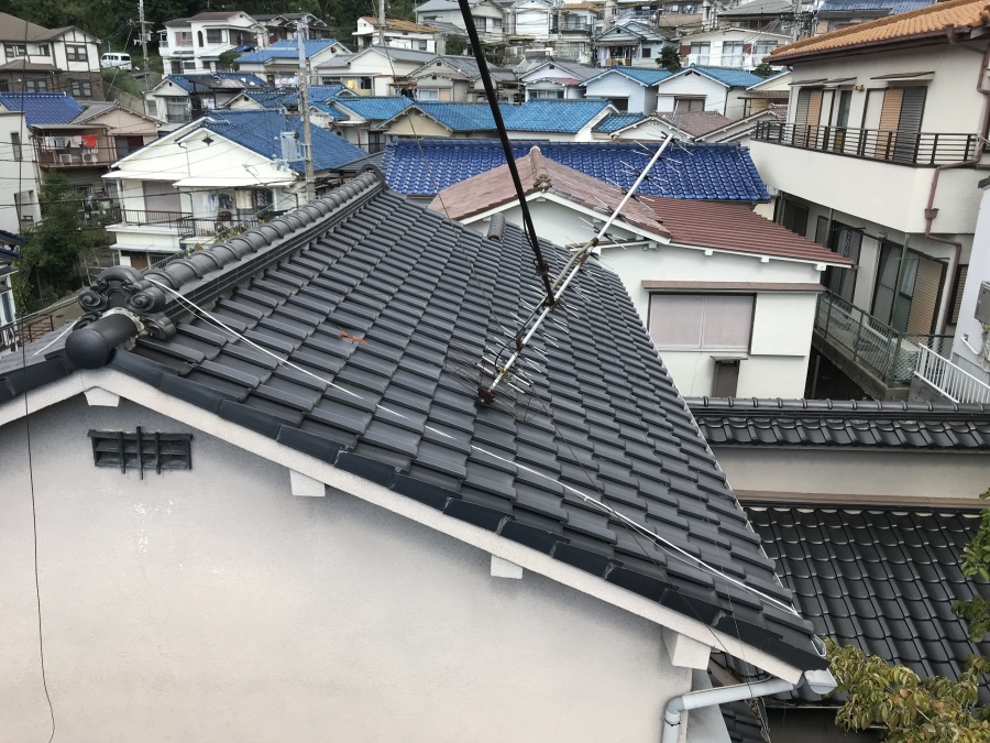 神戸市長田区　瓦差し替え！屋根の部分修繕で雨漏り予防