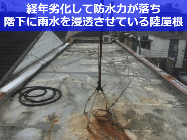 神戸市灘区で陸屋根のウレタン防水工事！ビルやマンションの雨漏りを防ぐ屋上防水とは？